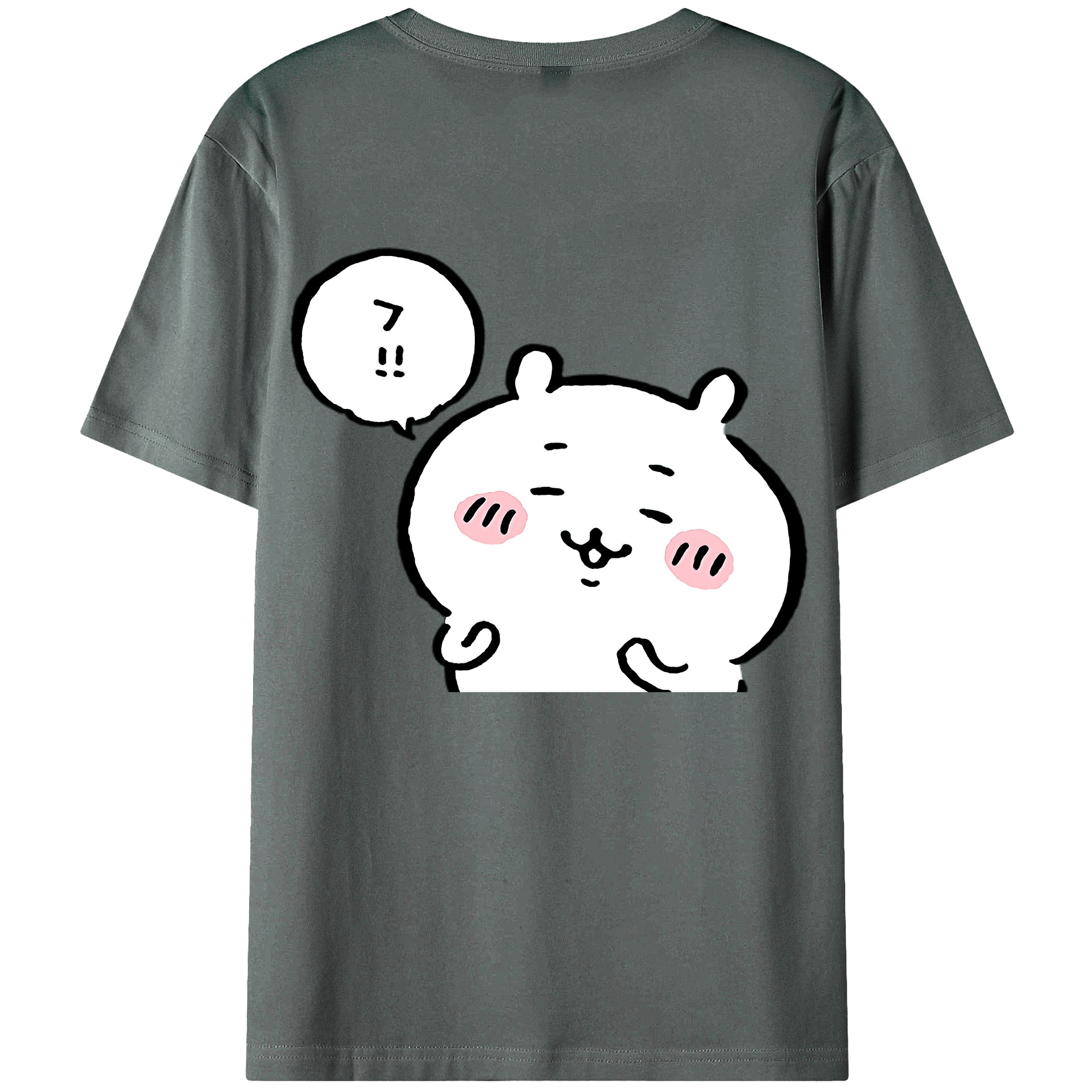 （画像用） ちいかわ ちいかわ Chii-kawa chiikawa 綿100％ メンズ半袖Tシャツ（バックプリント） 通気性